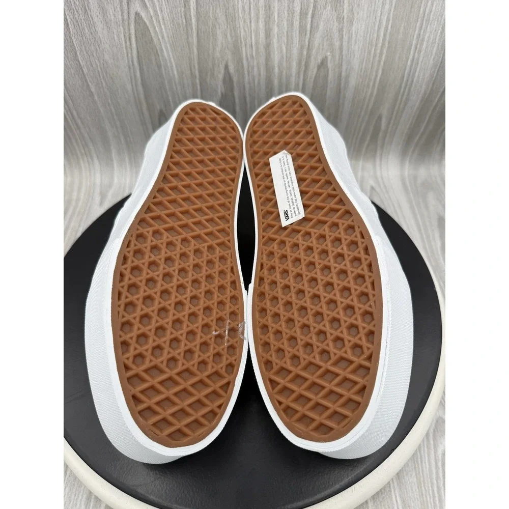 Vans Classic Slip On Stackform Womens Size 8 Beige Suede Platform Casual Shoes